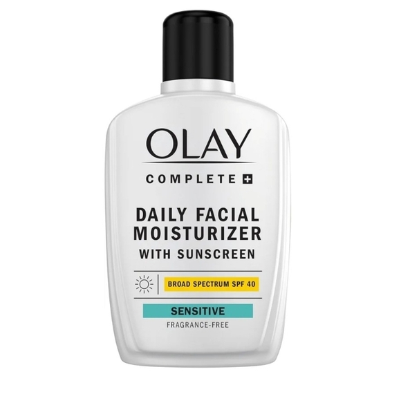 OLAY Complete Daily Facial Moisturizer with Sunscreen - Black and White - Picture 1 of 1